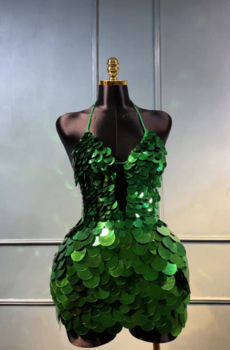 Emerald dress